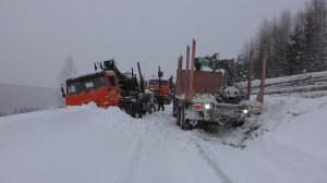 ДОРОГУ ЗАНЕСЛО! Камазы не идут! Трактора нет, вся надежда на ЛОПАТЫ!