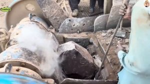 Строительство, дробление щебёнки