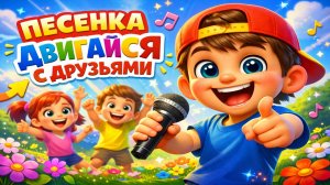 ПЕСЕНКА ДВИГАЙСЯ С ДРУЗЬЯМИ | АКТИВНЫЙ МУЗЫКАЛЬНЫЙ КЛИП