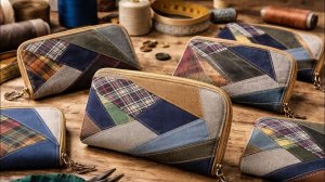 Стильный кошелек из любимых лоскутков! Как превратить остатки ткани в красивую вещь своими руками