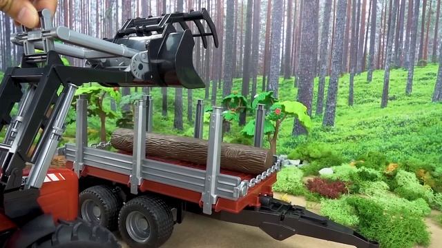 Мусоровоз, Экскаватор, Полицейская машина и Лесовоз. Забавные истории про игрушки