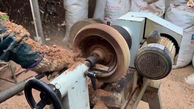 Техника и оборудование, токарный станок, обработка дерева