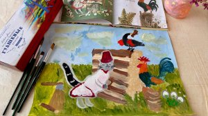 Рисунок «Петушок-золотой гребешок»