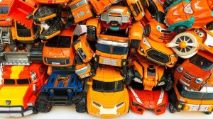 Полностью оранжевого цвета Трансформеры Тобот Карбот