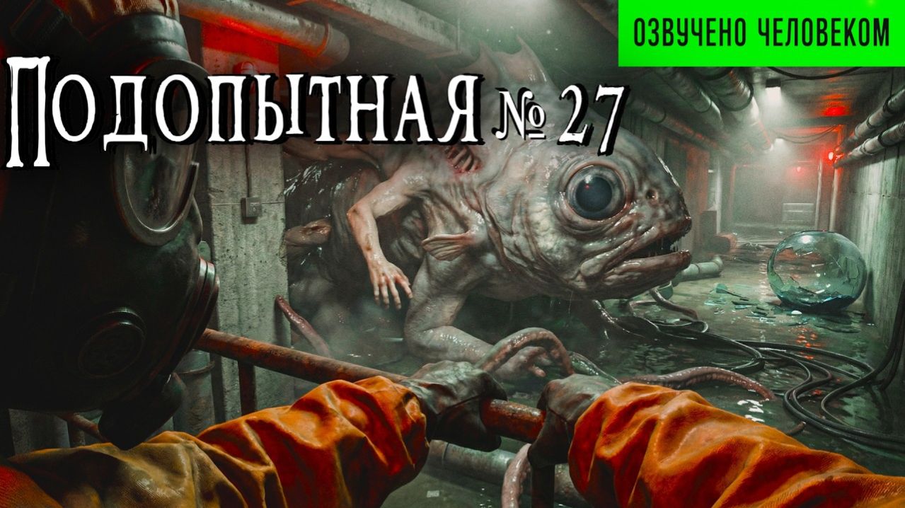 ПОДОПЫТНАЯ № 27 | Страшные истории | Очень страшные аудиокниги на ночь | Ужасы | Мистика