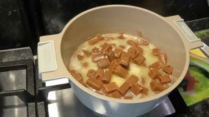 Торт Муравейник с ирисками и кукурузными палочками/Еда/вкусная домашняя еда/рецепт приготовления