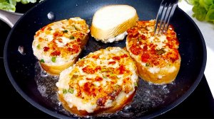 КОГДА ГОЛОДЕН - БУТЕРБРОДЫ С МЯСОМ НА СКОВОРОДЕ! С ХРУСТЯЩЕЙ КОРОЧКОЙ! ВКУСНЕЕ ПИЦЦЫ И БУРГЕРОВ!