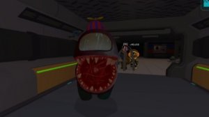 Играю в онлайн импостер 3Д, весёлые катки.