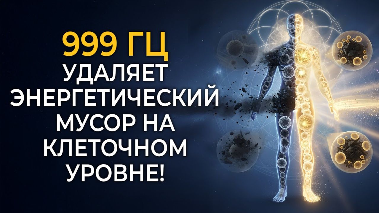 999 Гц Частота Удаляет Энергетический Мусор на Клеточном Уровне! смотреть онлайн