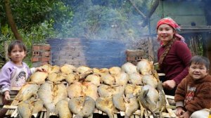 Как приготовить гигантскую конченую рыбу для продажи на рынке. Жизнь Дуонг.