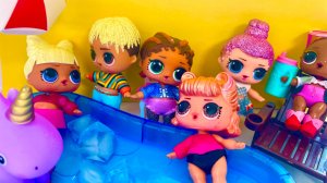 🌊 🐚 Лол Кулы на море ! LOl Doll Surprise на море ₊˚🎐🌊˖°𓇼🌊 🐚