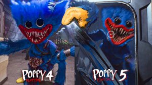 Хагги Вагги - Сравнение 5 Главы и 4 Главы (Poppy Playtime)