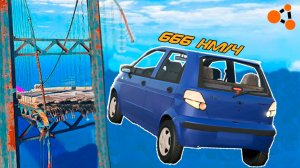 ПЕРЕЛЕТИ СЛОМАННЫЙ МОСТ в BeamNG.Drive НА МАШИНЕ и НЕ РАЗБЕЙСЯ!!! BeamNG.drive.