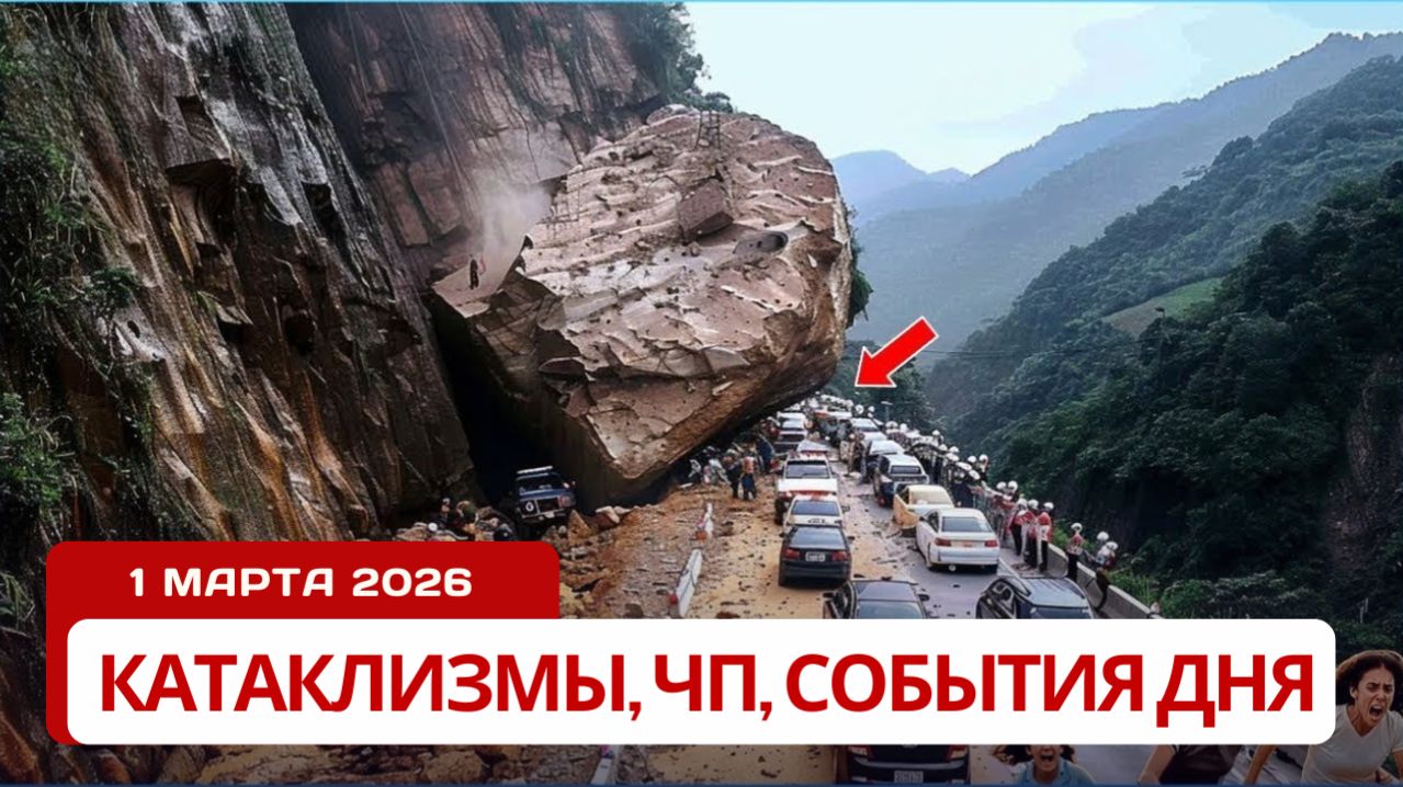 Новости Сегодня 01.03.2026 - Катаклизмы сегодня, ЧП, События дня | Китай Индия Россия США Европа смотреть онлайн