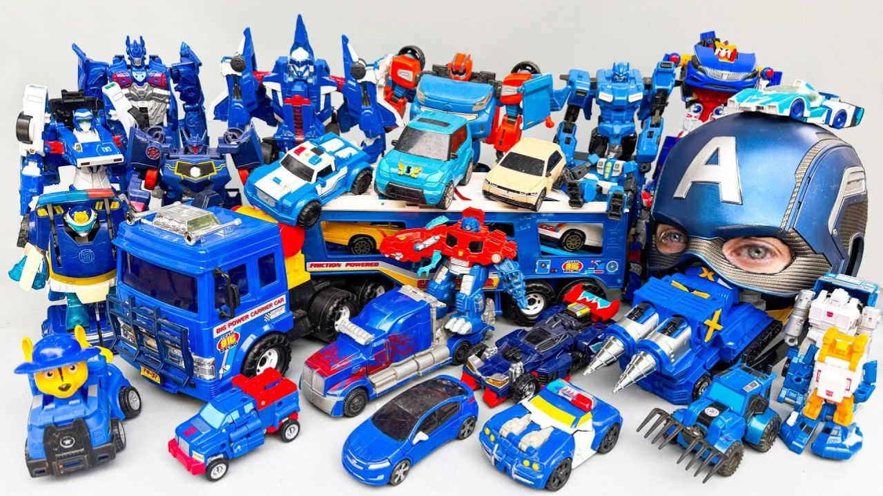 100+ Синих радиоуправляемых автомобилей-трансформеров в грязи на бездорожье