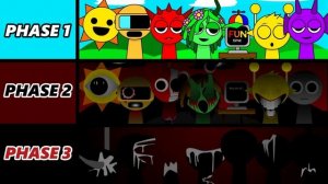 Спрунки_Sprunki_Phase 1 VS Phase 2 VS Phase 3