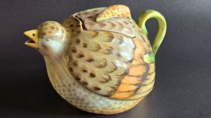 Редкий чайник « Куропатка » 1870 - 1890 гг. Частный завод Гарднера в Вербилках Московской губернии