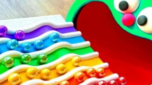 Использую: горку, шарики разноцветные и большие машинки для детей, для сбора. #дети #видеодлядетей