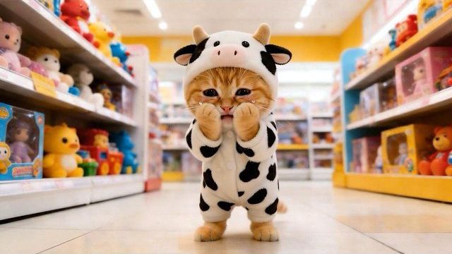 Когда рыжий котенок теряется в торговом центре, кошка-мама находит его с помощью 🐾❤️ смотреть онлайн