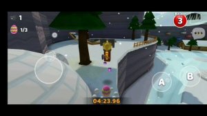 прохожу охоту за яйцами в снежной долине!