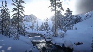 Red Dead Redemption 2 Traveling Through Wyoming Snowy Mountains