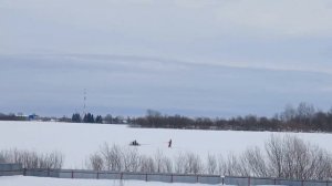 покатушки на снегоходе.