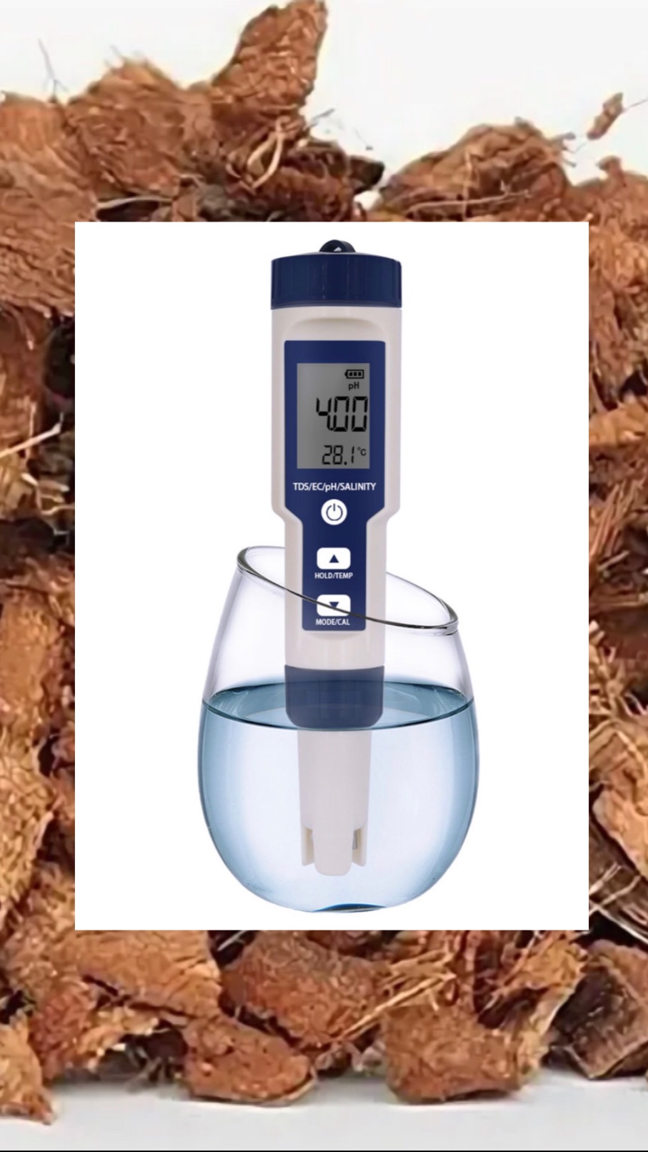 Кокосовые чипсы, грунт для орхидей и не только. Содержание солей. TDS метр 2000Ppm Кокосовые чипсы, грунт для орхидей и не только. Содержание солей. TDS метр 2000Ppm