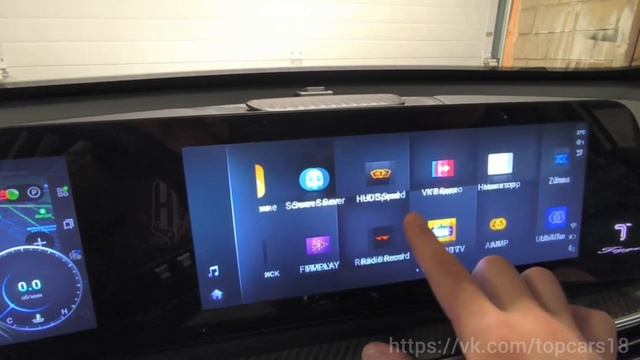 Chery Tiggo 7L установка приложений и вывод навигации на приборную панель