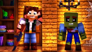 ЗОМБИ ЖИВЁТ В МОЁМ ДОМЕ?! ДЕНЬ 8. ЗОМБИ АПОКАЛИПСИС В МАЙНКРАФТ.