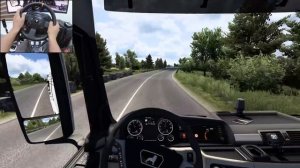 MAN TGX Euro 6: немецкая мощь на трассе 🚛 Дальнобой в ETS2 на Thrustmaster TX 🔥