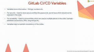30 - What are GitLab CICD Variables