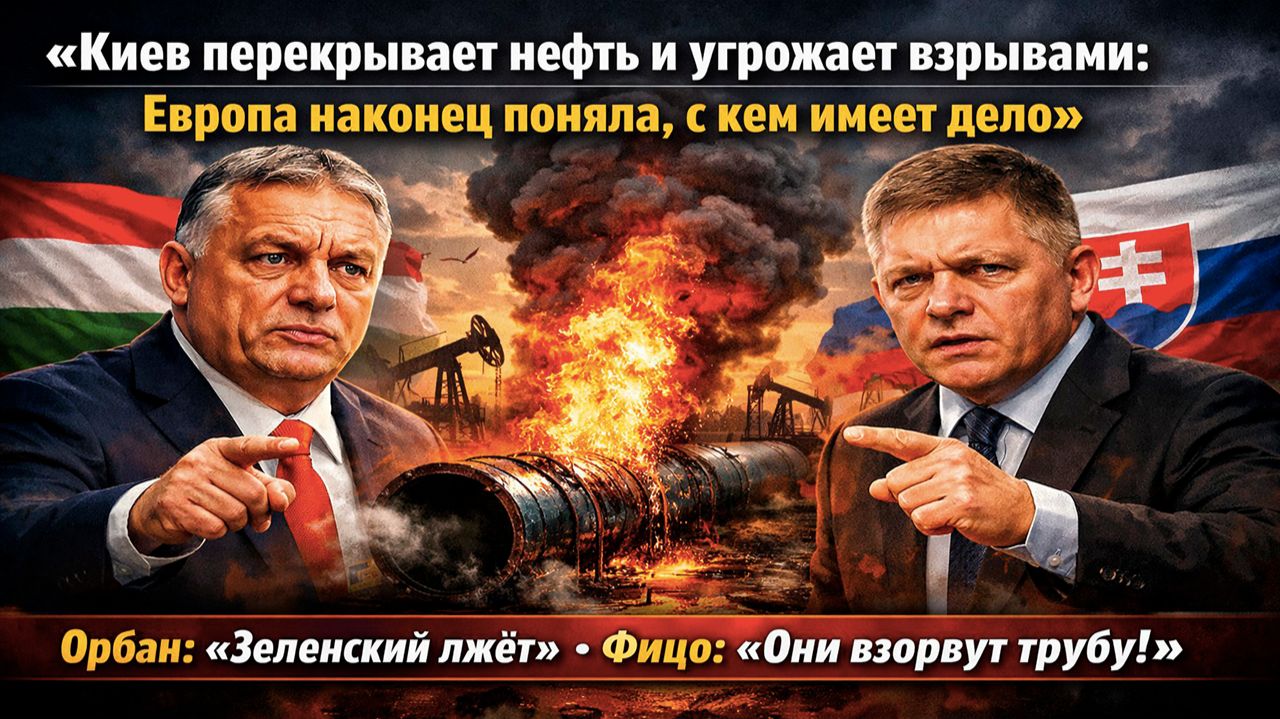«Украинцы способны на всё»: Орбан и Фицо бьют тревогу — Киев перекрыл нефть и готовит новые взрывы смотреть онлайн