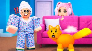 КОТЫ ПРОТИВ БАБУЛИ В РОБЛОКС! ПЛОХИЕ КОТИКИ VS ПЛОХАЯ БАБУЛЯ!