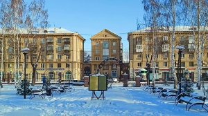 Магнитогорск, сквер Университетский и сквер Металлургов в снегу (20.11.2022)