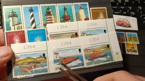 Два письма, смотри марки с маяками .филателия марки хобби stamp philately hobby