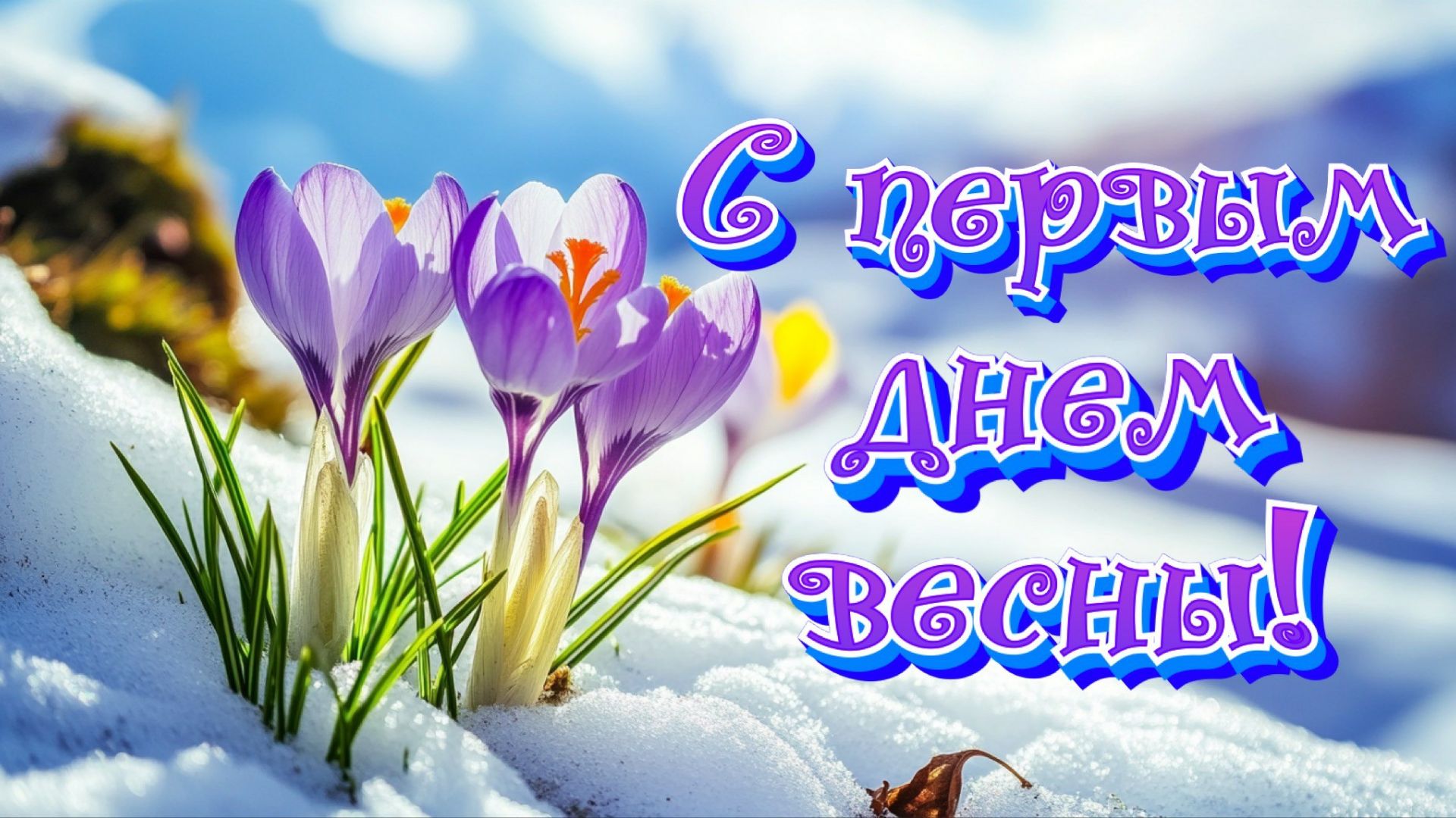 С первым днем весны