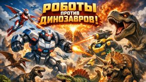 РОБОТЫ ПРОТИВ ДИНОЗАВРОВ | МУЛЬТИКИ ДЛЯ ДЕТЕЙ | МУЛЬТЯХА ТВ