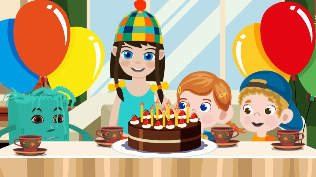 Зебра в клеточку - Лучшие детские песни - Развивающие и обучающие мультики песни для детей малышей смотреть онлайн