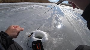 Рыбалка на мормышку по последнему льду.