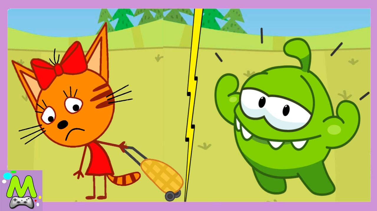 Три Кота против Ам Няма.Спортсмены и Паркурщики в Гонках на Скорость.Кто Быстрее смотреть онлайн