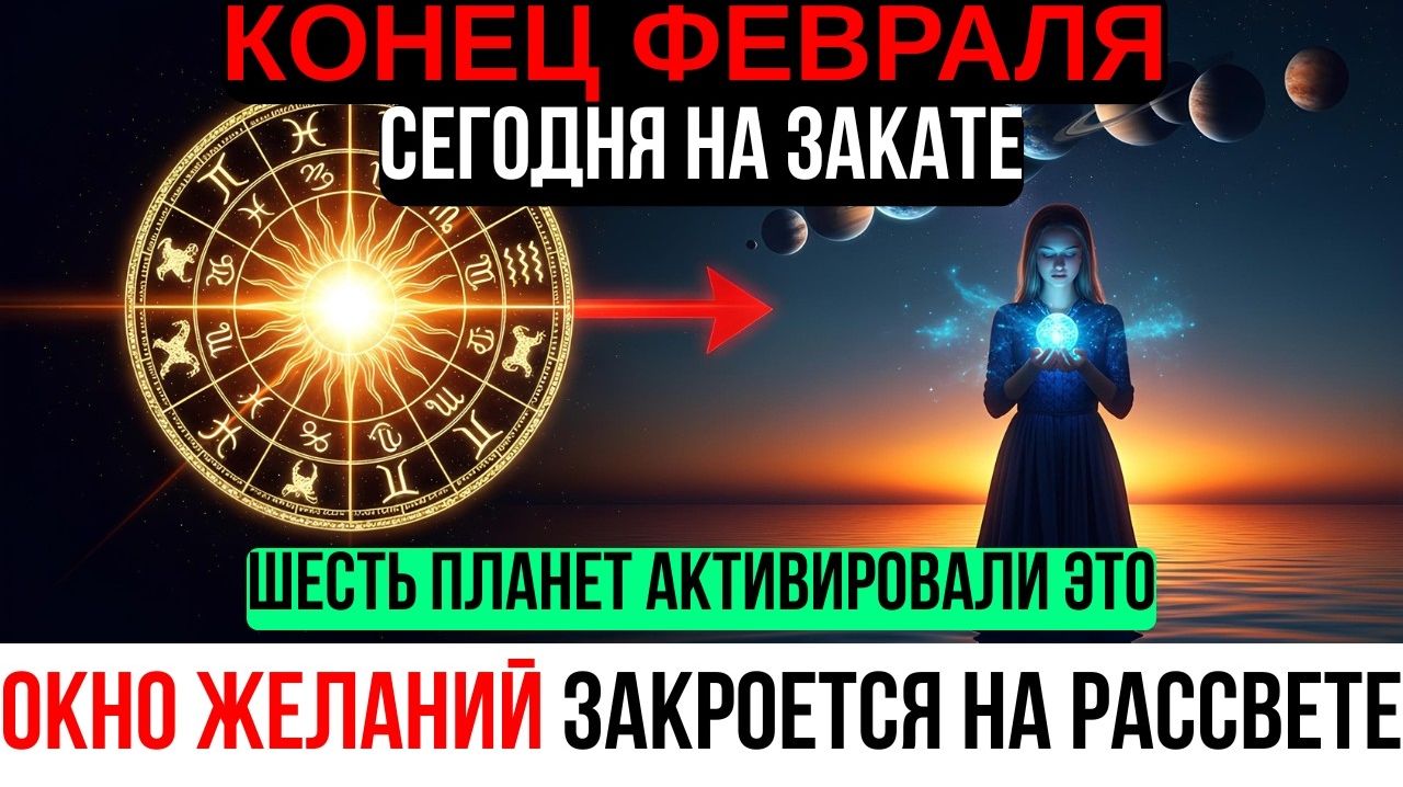 ПОСЛЕДНЯЯ НОЧЬ ФЕВРАЛЯ: ШЕСТЬ ПЛАНЕТ СОШЛИСЬ В НЕБЕ — ТВОЁ ЖЕЛАНИЕ МОЖЕТ СТАТЬ РЕАЛЬНОСТЬЮ!💖