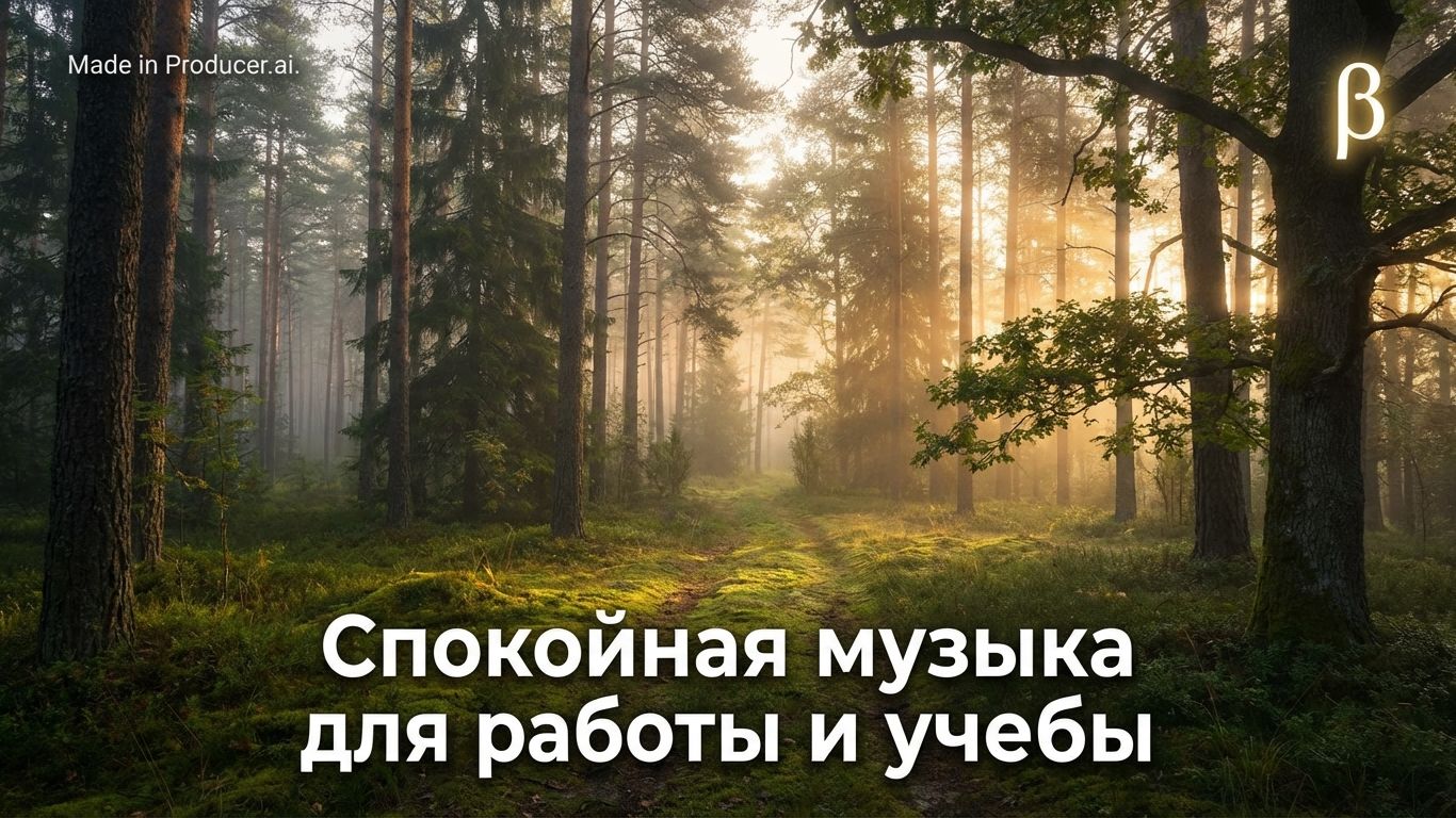 Спокойная музыка для учёбы/работы/прослушивания. Ai Music (15 минут)
