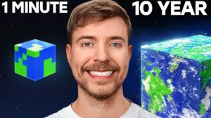 Mr.BEAST (МИСТЕР БИСТ) ПОСТРОЙКА ЗА 1 МИНУТУ & 10 ЛЕТ В МАЙНКРАФТ, НОВОЕ ВИДЕО ПРО МАЙНКРАФТ 2026