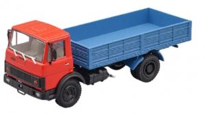 МАЗ-5337 (1987-94) красный/синий (Наш Автопром) Масштабная коллекционная модель