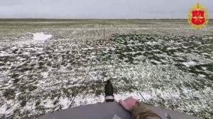 Боевая работа расчета БПЛА «Скат-350М» ВДВ