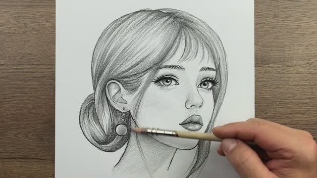 Простой рисунок милой девушки карандашом — Как нарисовать милую девушку шаг за шагом смотреть онлайн