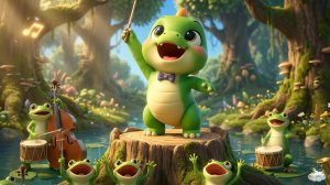 Ква-ква — песенка про лягушек для малышей | Динозаврик Тоша