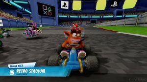 CRASH TEAM RACING [PS4] Gameplay (Race Track: Retro Stadium)