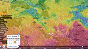 Направление ветров на Ближнем Востоке с 1 по 7 марта. Прогноз погоды