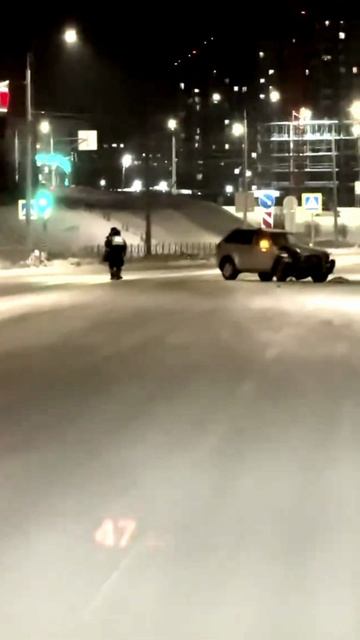 Авария на улице Крупская в Омске